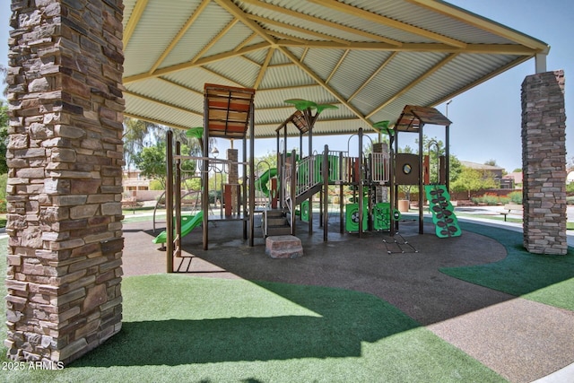 view of play area