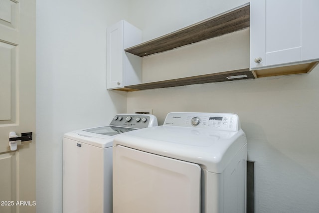 10925 E Toluca Ave, Mesa, AZ 85212 - laundry room featuring washer and clothes dryer and cabinet space