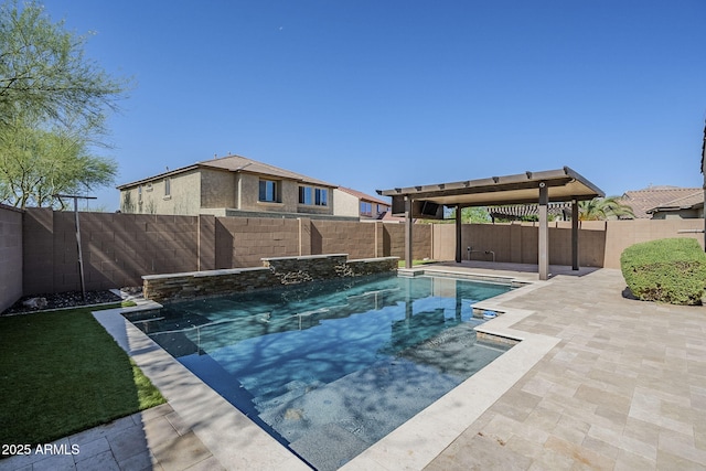 10925 E Toluca Ave, Mesa, AZ 85212 - view of pool with a fenced backyard and a patio area