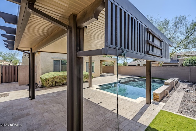10925 E Toluca Ave, Mesa, AZ 85212 - view of pool with a fenced backyard and a patio area