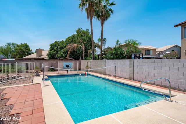 1203 W Escuda Rd, Phoenix, AZ 85027 - view of swimming pool with a fenced backyard and a patio area