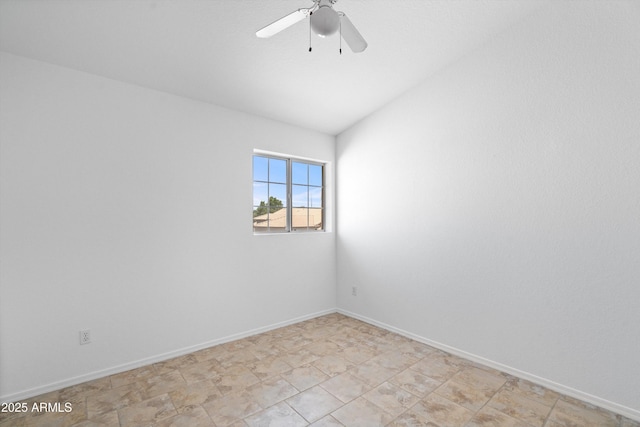 1203 W Escuda Rd, Phoenix, AZ 85027 - spare room featuring a ceiling fan and vaulted ceiling