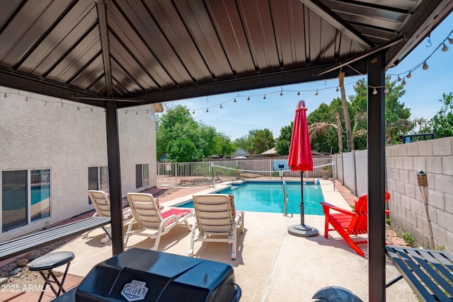 1203 W Escuda Rd, Phoenix, AZ 85027 - view of swimming pool with a patio area and a fenced backyard