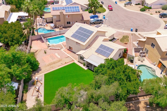 1203 W Escuda Rd, Phoenix, AZ 85027 - aerial view of residential area with a pool