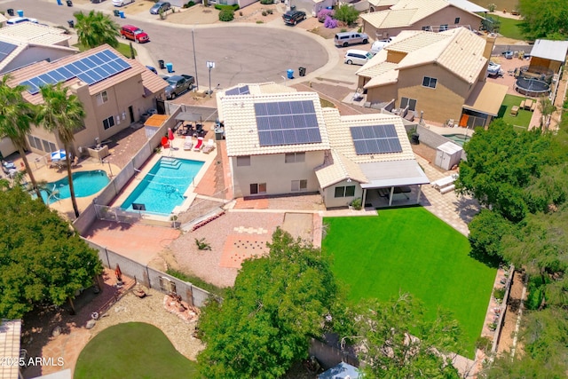 1203 W Escuda Rd, Phoenix, AZ 85027 - aerial view of residential area featuring a pool