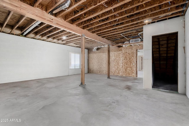 basement with visible vents