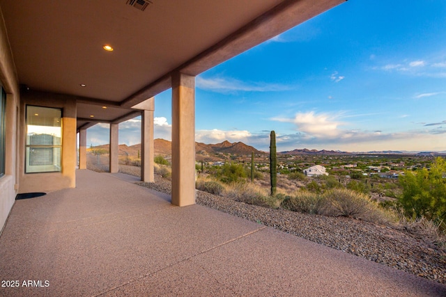 36923 N 31st Ave, Phoenix, AZ 85086 - view of patio with a mountain view and visible vents