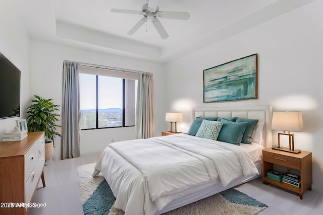 36923 N 31st Ave, Phoenix, AZ 85086 - bedroom featuring ceiling fan and a raised ceiling