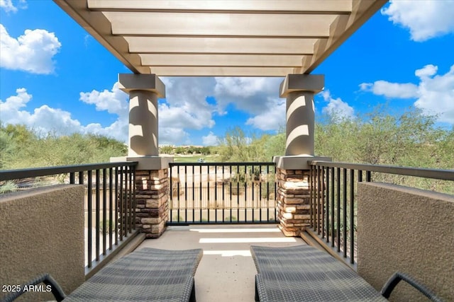 view of balcony