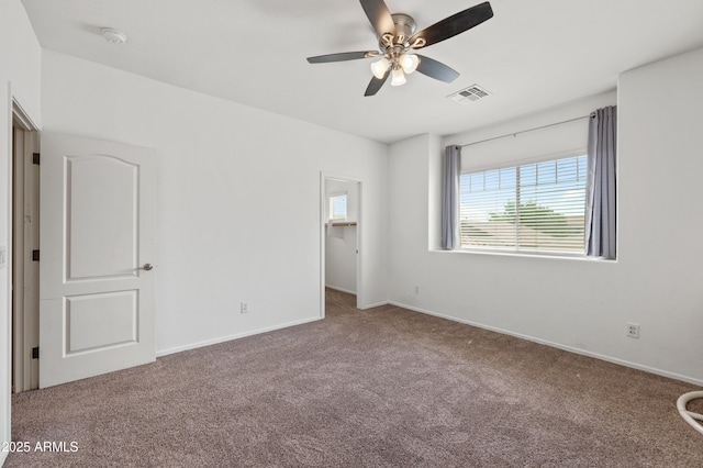 824 E Chelsea Dr, San Tan Valley, AZ 85140 - unfurnished bedroom featuring baseboards, visible vents, a spacious closet, and carpet