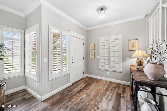 824 E Chelsea Dr, San Tan Valley, AZ 85140 - entrance foyer featuring a wealth of natural light, baseboards, and dark wood-type flooring