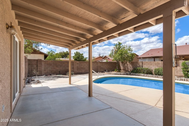 450 E Duke Dr, Casa Grande, AZ 85122 - view of pool with a fenced in pool, a patio, and a fenced backyard