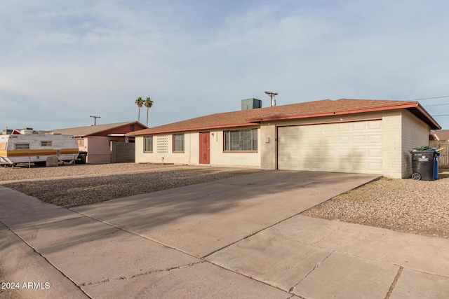 ranch-style house with a garage