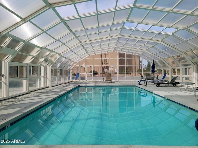 view of pool with a patio area