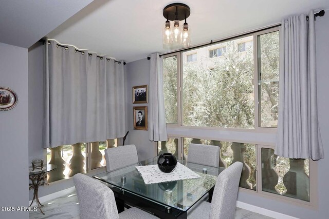 view of dining space