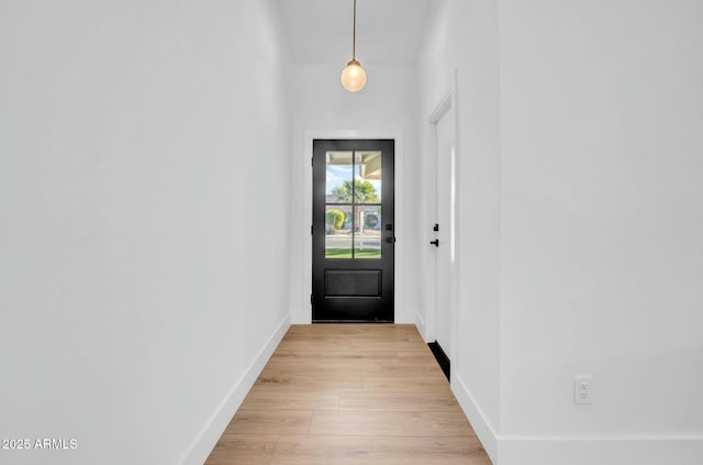 entryway featuring light hardwood / wood-style flooring