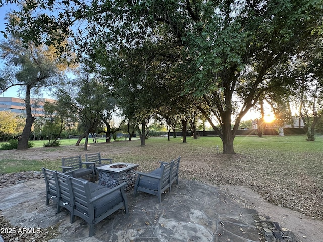 2311 E Colter St, Phoenix, AZ 85016 - view of patio with a fire pit