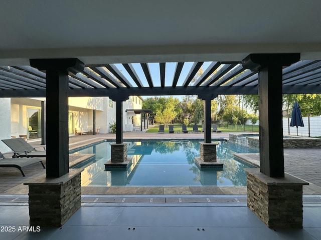 2311 E Colter St, Phoenix, AZ 85016 - view of pool with a pool with connected hot tub