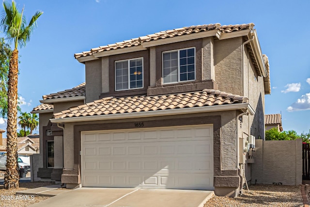 1655 W Stanford Ave, Gilbert, AZ 85233 - view of front of property featuring a garage, concrete driveway, and a tile roof