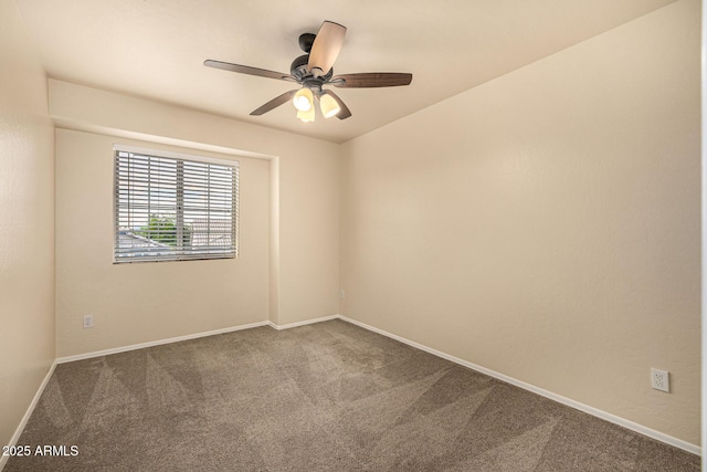 1655 W Stanford Ave, Gilbert, AZ 85233 - empty room with carpet, baseboards, and a ceiling fan