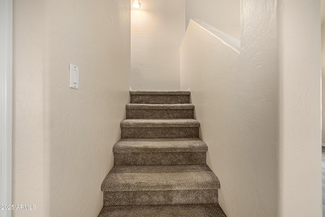 1655 W Stanford Ave, Gilbert, AZ 85233 - staircase featuring a textured wall