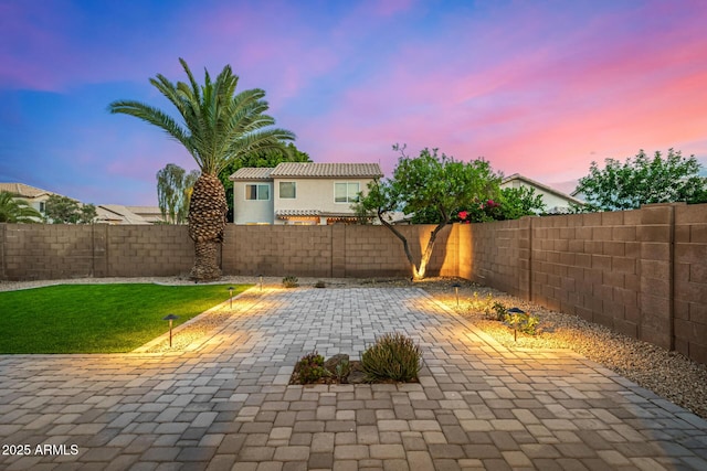 1655 W Stanford Ave, Gilbert, AZ 85233 - fenced backyard with a patio area