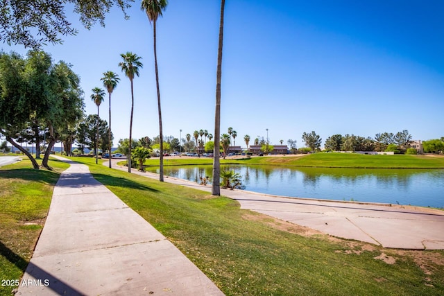 1655 W Stanford Ave, Gilbert, AZ 85233 - view of property's community with a water view and a lawn