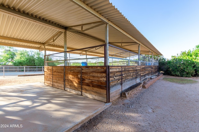 view of stable