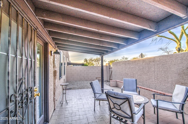 11772 E Clinton St, Scottsdale, AZ 85259 - fenced backyard featuring a patio area