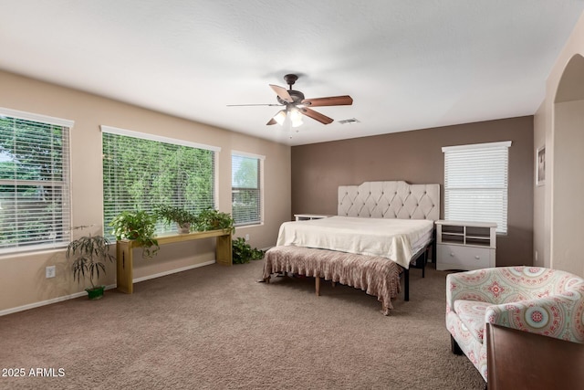 42160 W Arvada Ct, Maricopa, AZ 85138 - bedroom featuring carpet, a ceiling fan, and baseboards