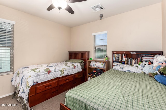 42160 W Arvada Ct, Maricopa, AZ 85138 - carpeted bedroom featuring ceiling fan and baseboards