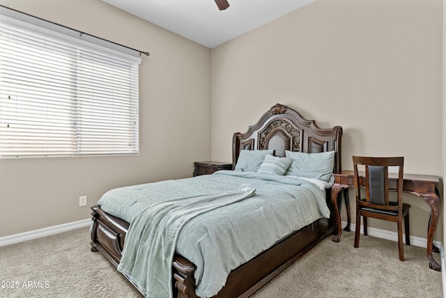 211 W New Dawn Dr, Chandler, AZ 85248 - carpeted bedroom featuring baseboards and ceiling fan