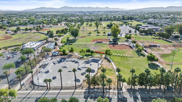 211 W New Dawn Dr, Chandler, AZ 85248 - aerial overview of property's location featuring a mountain backdrop