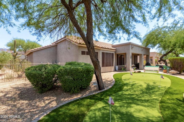 view of rear view of property