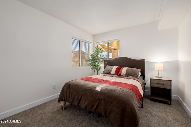 bedroom featuring carpet