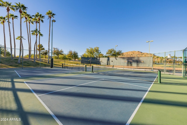 view of tennis court