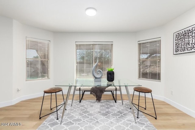 sitting room featuring wood-type flooring