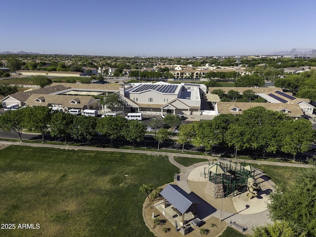 birds eye view of property featuring a residential view