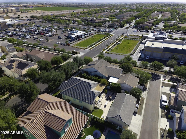 drone / aerial view featuring a residential view