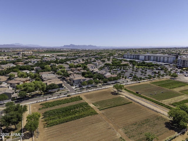 bird's eye view featuring a mountain view