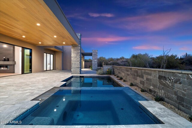 10249 E Joy Ranch Rd, Scottsdale, AZ 85262 - view of swimming pool featuring a patio area and a fenced backyard