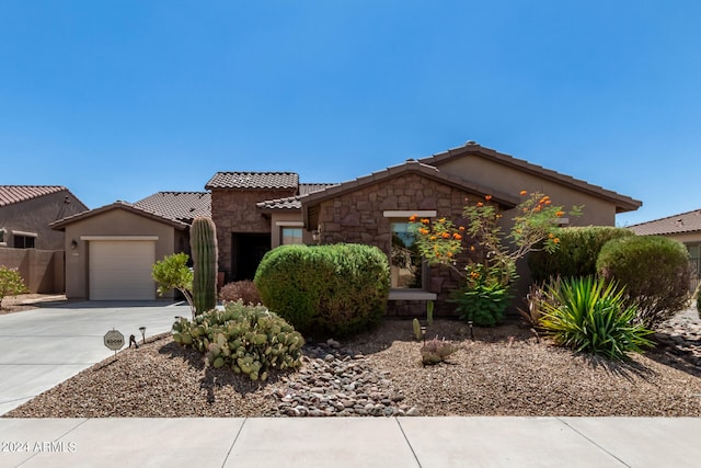 view of front of home featuring a garage