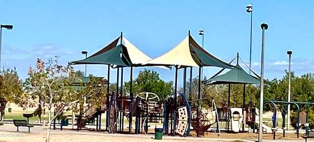 view of jungle gym