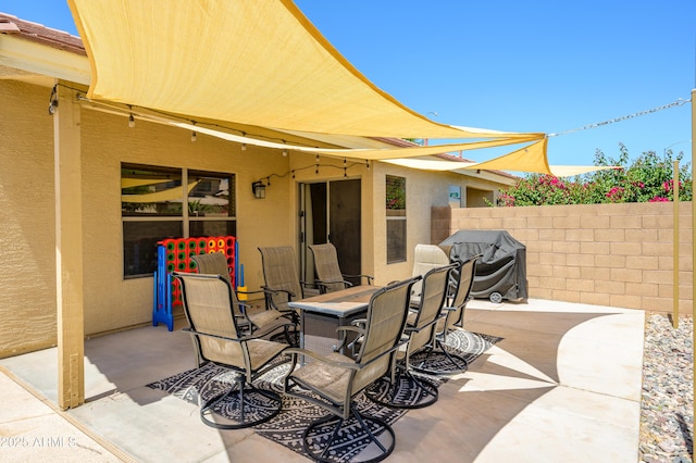 8331 E Plata Ave, Mesa, AZ 85212 - view of patio / terrace featuring a grill and fence