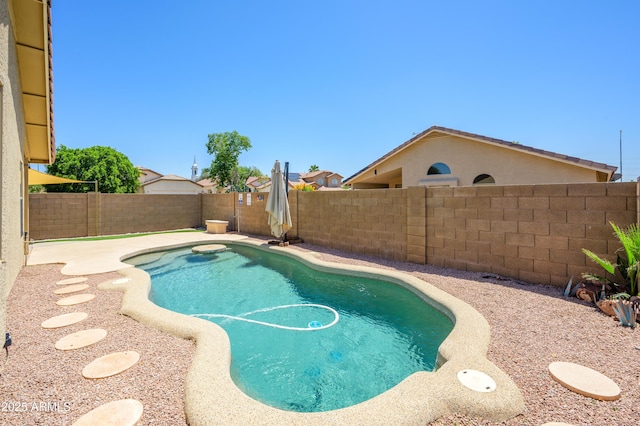 8331 E Plata Ave, Mesa, AZ 85212 - view of swimming pool with a fenced backyard and a fenced in pool