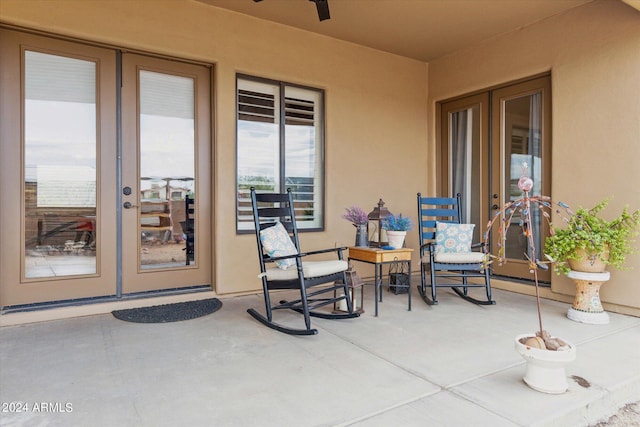 view of patio / terrace with french doors