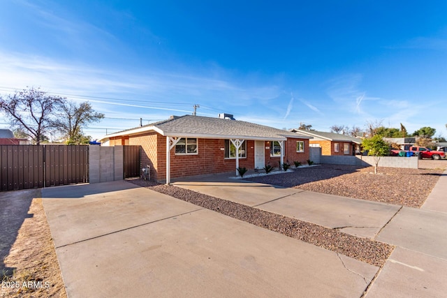 view of ranch-style house