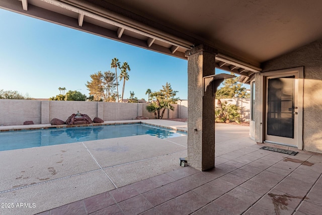 view of pool with a patio