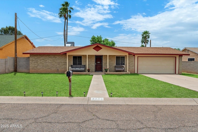 4333 E Desert Cactus St, Phoenix, AZ 85032 - single story home featuring an attached garage, concrete driveway, and covered porch