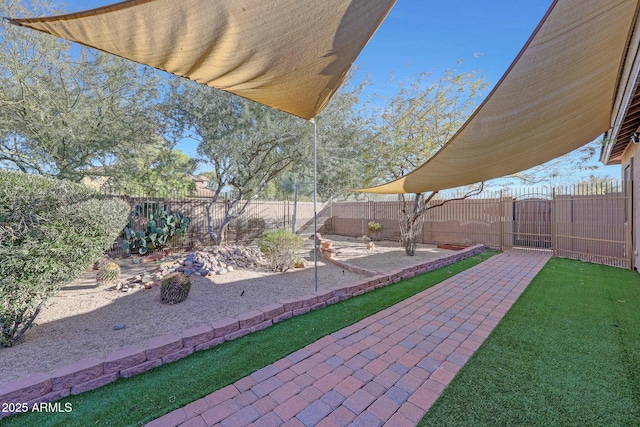 view of yard with a patio